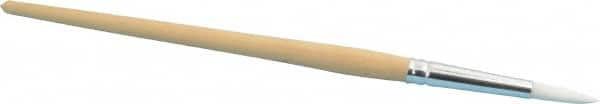 PRO-SOURCE - #8 Taklon Artist's Paint Brush - 7/32" Wide, 7/8" Bristle Length, 5-1/2" Wood Handle - Caliber Tooling