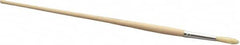 PRO-SOURCE - #5 Pig/Boar Artist's Paint Brush - 9/32" Wide, 1-1/16" Bristle Length, 9-1/2" Wood Handle - Caliber Tooling