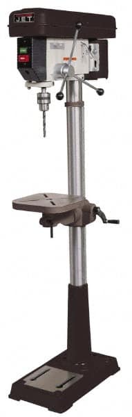 Jet - 15" Swing, Step Pulley Drill Press - 16 Speed, 3/4 hp, Single Phase - Caliber Tooling