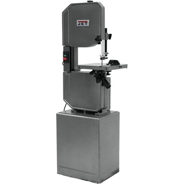 Jet - 13-1/2 Inch Throat Capacity, Variable Speed Pulley Vertical Bandsaw - 2600 (Wood), 90 to 340 (Metal) SFPM, 1 HP, Single Phase - Caliber Tooling