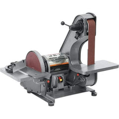 Jet - 42 Inch Long x 2 Inch Wide Belt, 8 Inch Diameter, Horizontal and Vertical Combination Sanding Machine - 3,100 Ft./min Belt Speed, 3/4 HP, Single Phase - Caliber Tooling