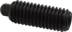 Vlier - 1/2-13, 1-1/4" Thread Length, 1/4" Plunger Projection, Steel Threaded Spring Plunger - 1/4 (Hex)" Max Plunger Diam, 1-1/4" Plunger Length, 6.6 Lb Init End Force, 17.4 Lb Final End Force, 1/4" Hex - Caliber Tooling