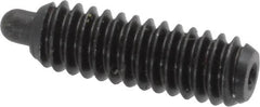 Vlier - 1/4-20, 3/4" Thread Length, 1/8" Plunger Projection, Steel Threaded Spring Plunger - 0.117 - 0.118" Max Plunger Diam, 3/4" Plunger Length, 2 Lb Init End Force, 9 Lb Final End Force, 0.079" Hex - Caliber Tooling