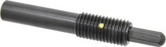 Vlier - 3/4-10, 1-1/2" Thread Length, 1" Plunger Projection, Steel Threaded Spring Plunger - 0.3800 (Hex)" Max Plunger Diam, Long, 5.25" Plunger Length, 4 Lb Init End Force, 35 Lb Final End Force, 0.38" Hex - Caliber Tooling