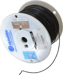 Alpha Wire - 18 AWG, 16 Strand, 305 m OAL, Tinned Copper Hook Up Wire - Black PVC Jacket, 0.079" Diam - Caliber Tooling