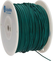 Alpha Wire - 18 AWG, 16 Strand, 305 m OAL, Tinned Copper Hook Up Wire - Green PVC Jacket, 0.079" Diam - Caliber Tooling