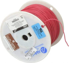 Alpha Wire - 18 AWG, 16 Strand, 305 m OAL, Tinned Copper Hook Up Wire - Red PVC Jacket, 0.079" Diam - Caliber Tooling