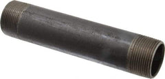 B&K Mueller - Schedule 40, 1-1/4" Diam x 7" Long Steel Black Pipe Nipple - Threaded - Caliber Tooling