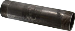 B&K Mueller - Schedule 40, 2" Diam x 9" Long Steel Black Pipe Nipple - Threaded - Caliber Tooling