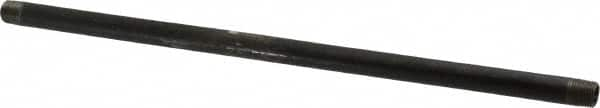 B&K Mueller - Schedule 40, 1/8" Diam x 10" Long Steel Black Pipe Nipple - Threaded - Caliber Tooling