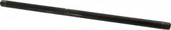 B&K Mueller - Schedule 40, 1/8" Diam x 10" Long Steel Black Pipe Nipple - Threaded - Caliber Tooling