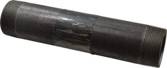 B&K Mueller - Schedule 40, 2" Diam x 10" Long Steel Black Pipe Nipple - Threaded - Caliber Tooling