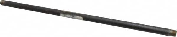 B&K Mueller - Schedule 40, 1/8" Diam x 12" Long Steel Black Pipe Nipple - Threaded - Caliber Tooling