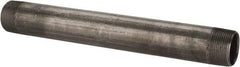 B&K Mueller - Schedule 40, 1-1/4" Diam x 12" Long Steel Black Pipe Nipple - Threaded - Caliber Tooling