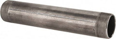 B&K Mueller - Schedule 40, 2" Diam x 12" Long Steel Black Pipe Nipple - Threaded - Caliber Tooling