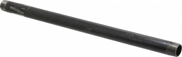 B&K Mueller - Schedule 40, 3/4" Diam x 18" Long Steel Black Pipe Nipple - Threaded - Caliber Tooling