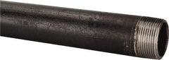 B&K Mueller - Schedule 40, 1-1/4" Diam x 18" Long Steel Black Pipe Nipple - Threaded - Caliber Tooling