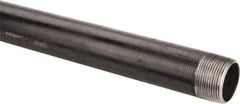 B&K Mueller - Schedule 40, 1-1/4" Diam x 24" Long Steel Black Pipe Nipple - Threaded - Caliber Tooling