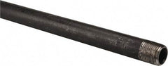 B&K Mueller - Schedule 40, 1/2" Diam x 30" Long Steel Black Pipe Nipple - Threaded - Caliber Tooling