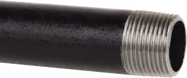 B&K Mueller - Schedule 40, 3/4" Diam x 30" Long Steel Black Pipe Nipple - Threaded - Caliber Tooling