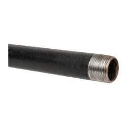 B&K Mueller - Schedule 40, 1" Diam x 30" Long Steel Black Pipe Nipple - Threaded - Caliber Tooling