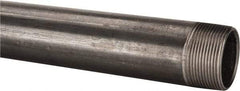 B&K Mueller - Schedule 40, 1-1/2" Diam x 30" Long Steel Black Pipe Nipple - Threaded - Caliber Tooling