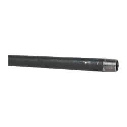 B&K Mueller - Schedule 40, 1/2" Diam x 48" Long Steel Black Pipe Nipple - Threaded - Caliber Tooling