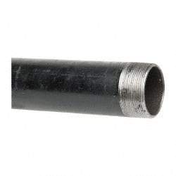 B&K Mueller - Schedule 40, 2" Diam x 48" Long Steel Black Pipe Nipple - Threaded - Caliber Tooling