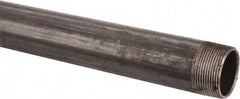 B&K Mueller - Schedule 40, 1-1/2" Diam x 60" Long Steel Black Pipe Nipple - Threaded - Caliber Tooling