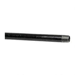 B&K Mueller - Schedule 40, 1/2" Diam x 72" Long Steel Black Pipe Nipple - Threaded - Caliber Tooling