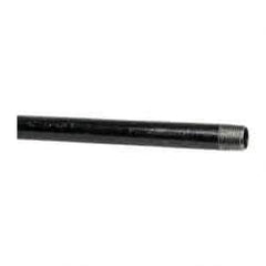 B&K Mueller - Schedule 40, 1/2" Diam x 72" Long Steel Black Pipe Nipple - Threaded - Caliber Tooling