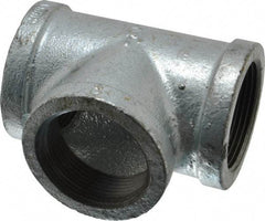 Value Collection - Class 150, 1-1/2" Galvanized Pipe Tee - Threaded, Malleable Iron - Caliber Tooling