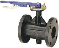 NIBCO - 8" Pipe, Flanged Butterfly Valve - Gear Handle, Cast Iron Body, Polyamide Seat, 200 WOG, EPDM Coated Ductile Iron Disc, Stainless Steel Stem - Caliber Tooling