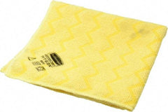 Rubbermaid - Dry Microfiber Wipes - 16" x 16" Sheet Size, Yellow - Caliber Tooling