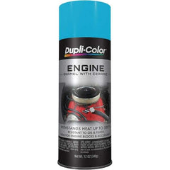 Dupli-Color - 12 oz Torque N' Teal Automotive Heat Resistant Paint - Gloss Finish, 500°F Max Temp, Comes in Aerosol Can - Caliber Tooling