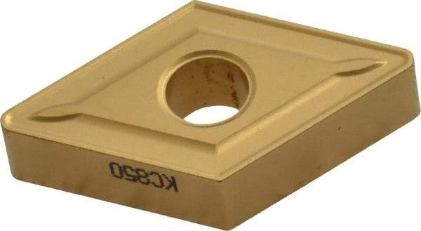 Kennametal - DNMG543 Grade KC850 Carbide Turning Insert - TiC/TiCN/TiN Finish, 55° Diamond, 5/8" Inscr Circle, 1/4" Thick, 3/64" Corner Radius - Caliber Tooling