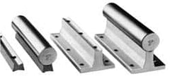 Thomson Industries - 1-1/4" Diam, 5' Long, Stainless Steel Predrilled Round Linear Shafting - 50-55C Hardness, 0.031 Tolerance - Caliber Tooling