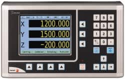 Fagor - 3 Axis, 36" X-Axis Travel, 14" Y-Axis Travel, 6" Z-Axis Travel, Milling DRO System - 0.0002", 0.0005", 0.001" Resolution, 10µm Accuracy, LCD Display - Caliber Tooling