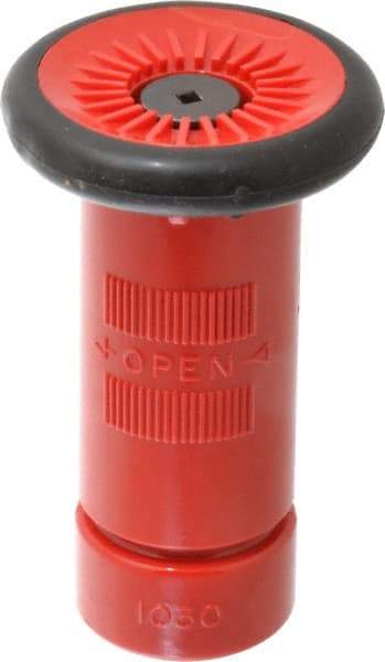 Made in USA - 1" Hose Diam NPSH Constant Flow Hose Nozzle - 22 Max GPM, Polyurethane, 100 psi - Caliber Tooling