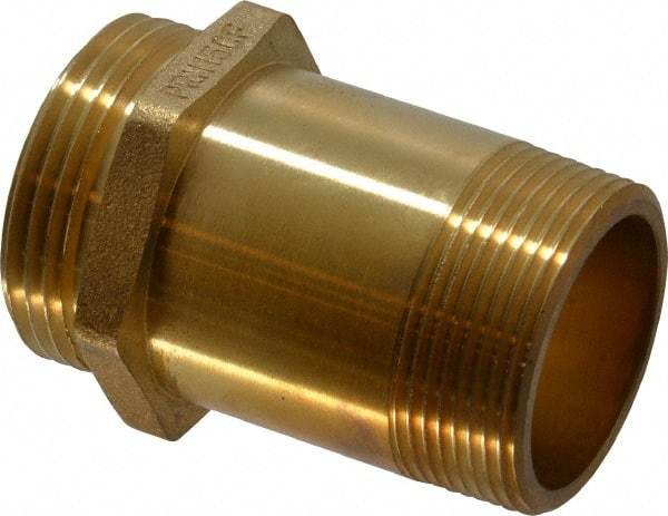 Value Collection - Brass Nipple - For Use with Fire Hose - Caliber Tooling