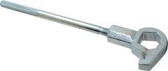 Value Collection - 1-1/4" to 1-3/4" Capacity, Adjustable Hydrant Wrench - 18" OAL, 1-1/2" Hook Pin Height - Caliber Tooling