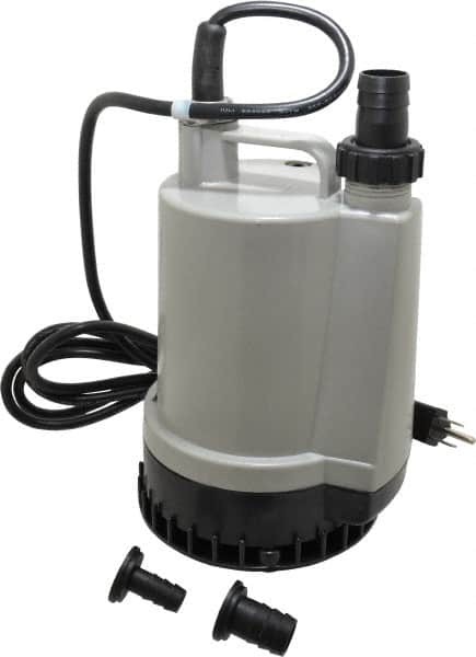 Value Collection - 1/6 hp, 120 Amp Rating, 120 Volts, Full-On Operation, Submersible Pump - Plastic Housing - Caliber Tooling