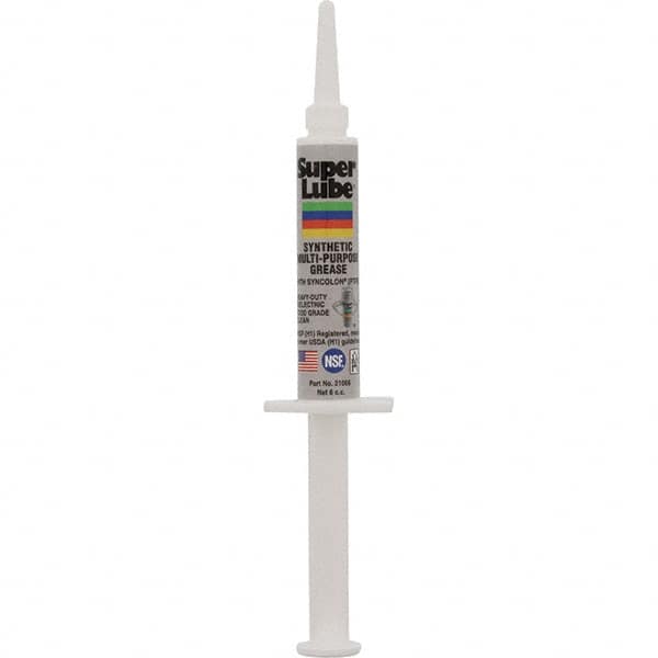 Synco Chemical - 6 cc Syringe Synthetic General Purpose Grease - Translucent White, Food Grade, 450°F Max Temp, NLGIG 2, - Caliber Tooling