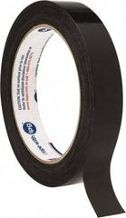 Intertape - 3/4" x 60 Yd Black Rubber Adhesive Strapping Tape - Polypropylene Film Backing, 2.7 mil Thick, 95 Lb Tensile Strength, Series 197 - Caliber Tooling