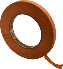 Intertape - 1/2" Wide x 60 Yd Long Orange Paper Masking Tape - Series Orange Mask, 7.1 mil Thick, 23 In/Lb Tensile Strength - Caliber Tooling