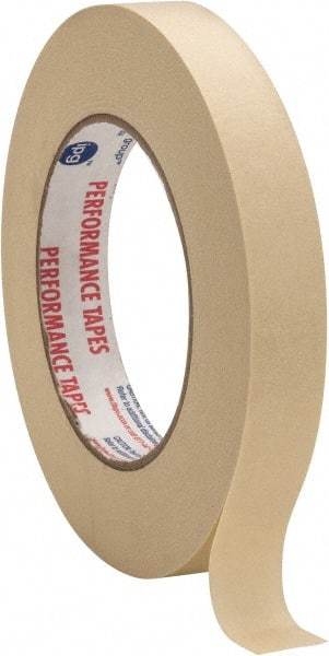 Intertape - 3/4" Wide x 60 Yd Long White Paper Masking Tape - Series PG49, 6.7 mil Thick, 24 In/Lb Tensile Strength - Caliber Tooling