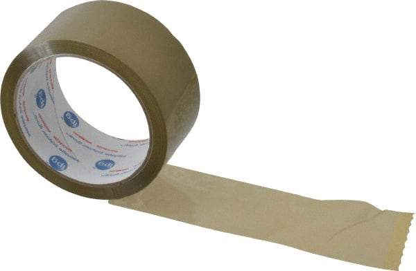 Intertape - 2" x 55 Yd Natural (Color) Rubber Adhesive Sealing Tape - Polypropylene Film Backing, 1.85 mil Thick, 27 Lb Tensile Strength, Series 7100 - Caliber Tooling