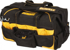 DeWALT - 42 Pocket Black & Yellow Polyester Tool Bag - 18" Wide x 9-1/2" Deep x 10-1/2" High - Caliber Tooling