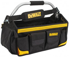 DeWALT - 34 Pocket Black & Yellow Polyester Tool Tote - 18" Wide x 9" Deep x 8" High - Caliber Tooling