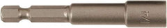 Wiha - 1/4" Magnetic Nutsetter - 1/4" Hex Drive, 2-1/2" OAL - Caliber Tooling